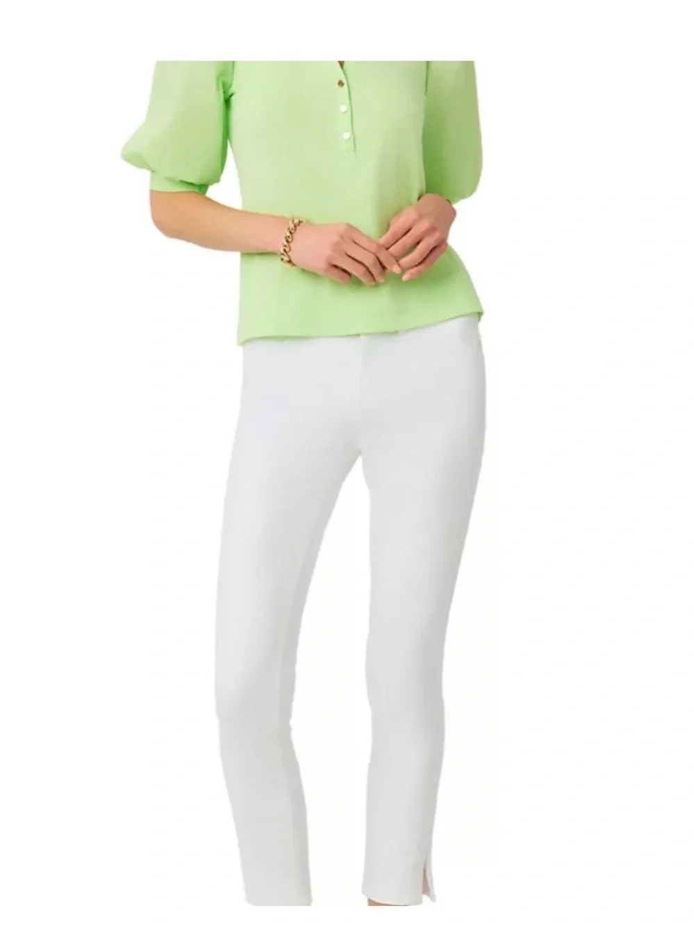 NWT LILLY PULITZER RONSON TOP MEDIUM PISTACHIO GREEN